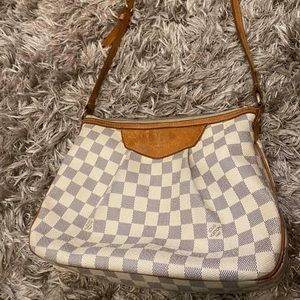 Authentic Louis Vuitton Siracusa PM Damier Azur crossbody bag